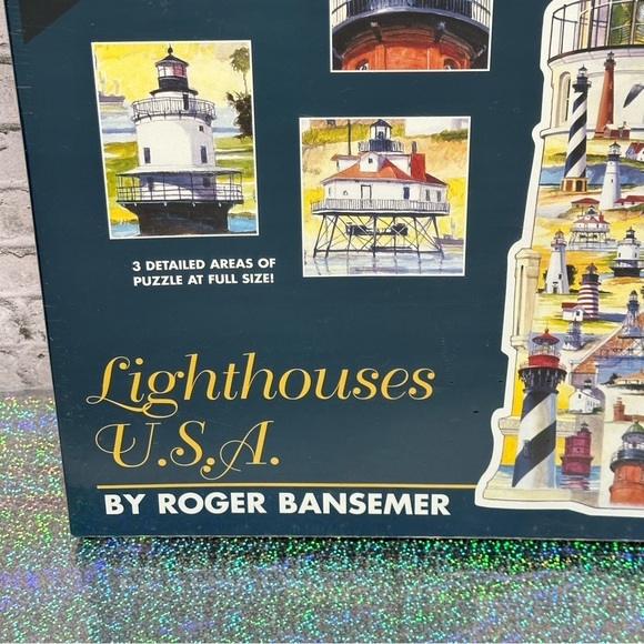 Great American Puzzle Factory 9800 Lighthouses USA Jigsaw Over 600+ PC SEALED - Picture 5 of 16